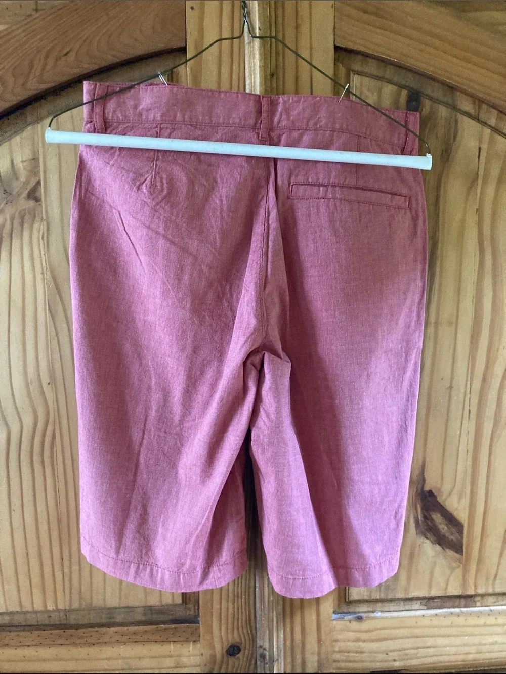 Boys Old Navy Flex red tiny checks chino shorts size 16 - NWT